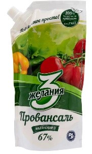 Майонез 3 желания провансаль 67% 380 г