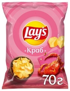 Чипсы Lay’s картофельные Краб 70 г