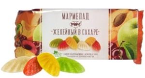 Мармелад Рахат Желейный в сахаре на агаре жевательный 250 г