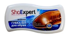 Средство для чистки обуви ShoExpert губка бесцветный,  для обуви