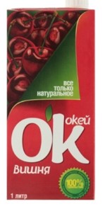 ОК напиток сокосодержащий вишня   0.95 л