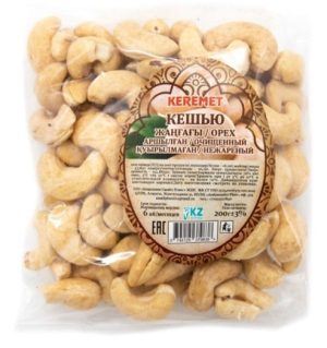 Kешью очищенный нежареный 200 г