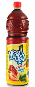 Холодный чай Maxi чай черный клубника 1.2 л