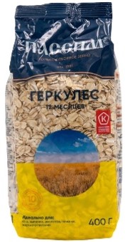 Пассим хлопья геркулес овсяные 400 г