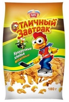 ЦАРЬ хлопья кукурузные хлопья медовые 180 г