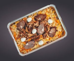 Плов Праздничный 1 кг (Плов Праздничный-казы отварная  перепелиное яйцо)
